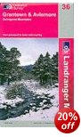 Aviemore, Granton & Cairngorm Mountains OS Map