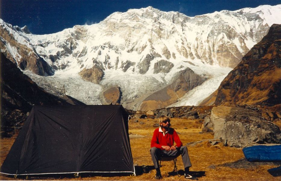 Base Camp in the Sanctuary beneath Mount Annapurna I