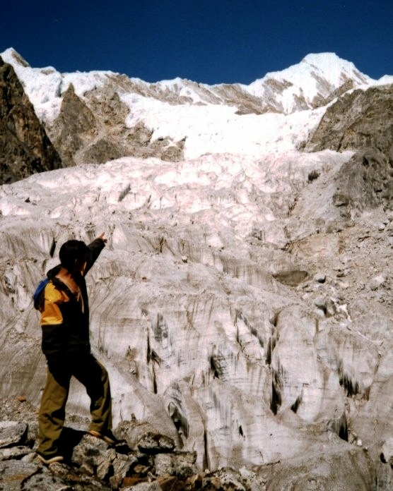 Mt.Bigphero Go Nup from above the Zurmacher Glacier