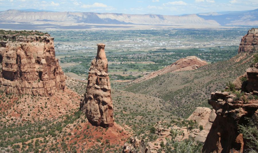 The "Independence Monument" sandstone pinnacle atColorado National Monument