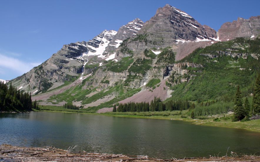 The Maroon Bells in the Colorado Rockies