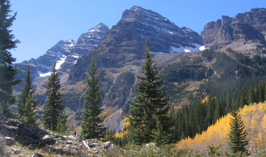 The Maroon Bells in the Colorado Rockies