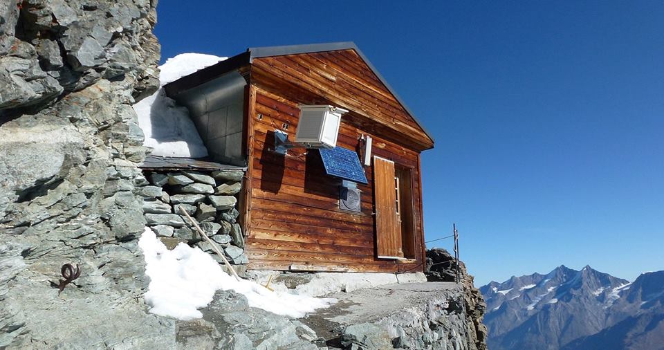 Solvay Hut on the Hornli Ridge ( normal route of ascent )