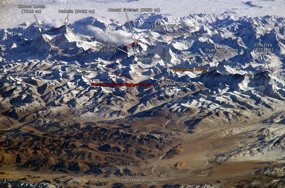 Everest North Side from Tibet