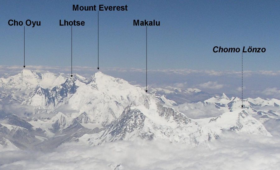 Aerial View of Mount Everest