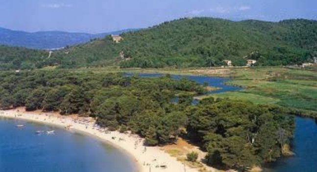 Koukounaries on Skiathos Island in the Sporades Islands of Greece