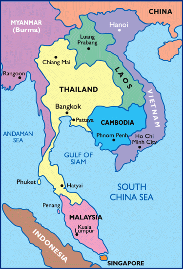 Map of SE Asia: China :: Thailand :: Malaysia :: Vietnam :: Laos :: Cambodia :: Myanmar/Burma :: Singapore :: Sumatra