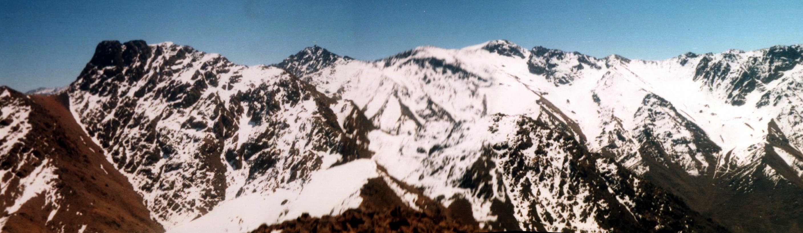 Djebel Angour from Djebel Okaimeden in the High Atlas