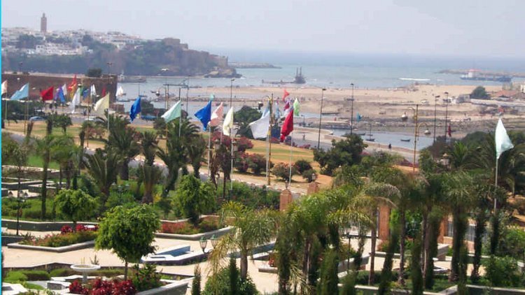 Seafront at Rabat - capital city of Morocco