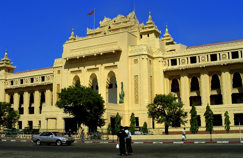 City Hall in Yangon ( Rangoon ) in Myanmar ( Burma )