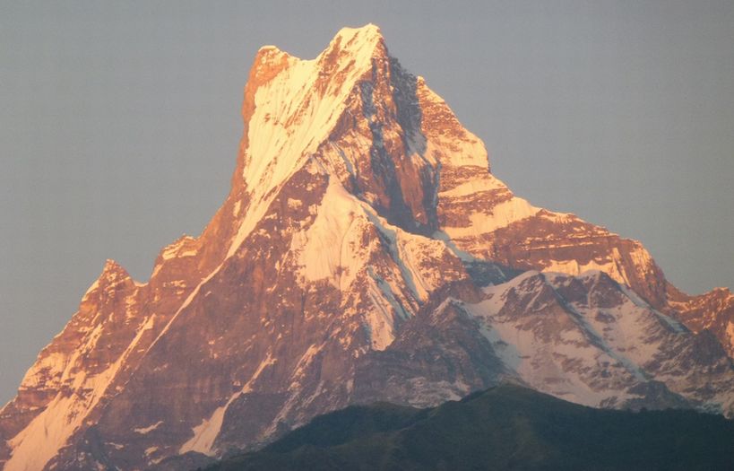 Macchapucchre ( Fishtail Mountain ) from Modi Khola Valley