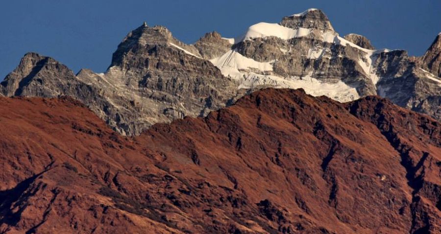 Chulu Peaks in the Annapurna Region of the Nepal Himalaya