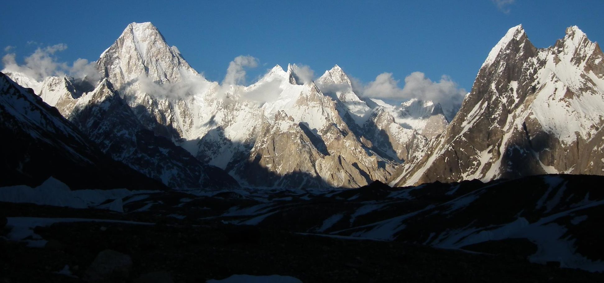 The Seven Thousanders - Gasherbrum IV ( 7925m ) in the Karakorum Mountains of Pakistan - the world's eighteenth highest mountain