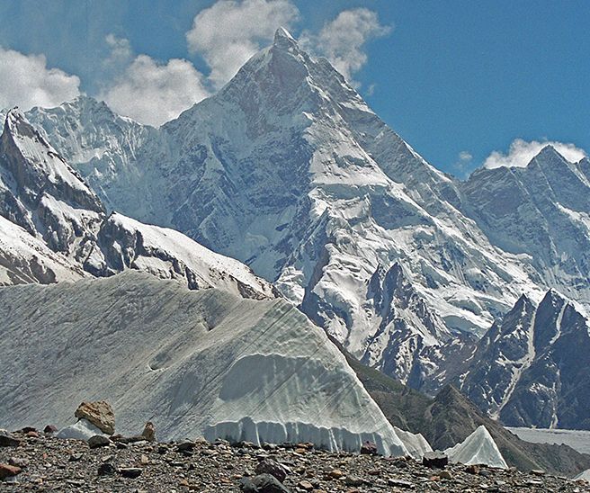 The Seven Thousanders - Masherbrum ( 7821m ) in the Karakorum Mountains of Pakistan