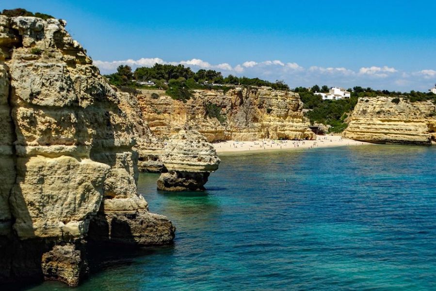 Praia da Marinha in The Algarve in Southern Portugal