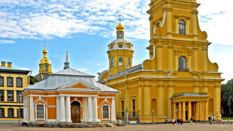 Boathouse at Peter and Paul Cathedral in St Petersburg