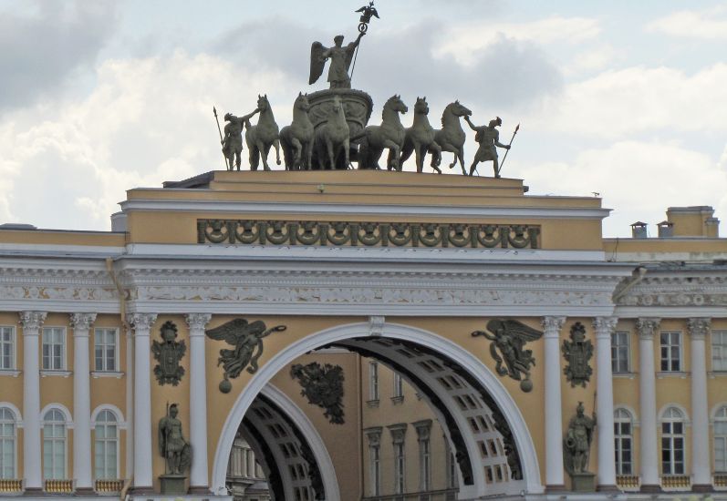 General Staff Building in Palace Square in St Petersburg