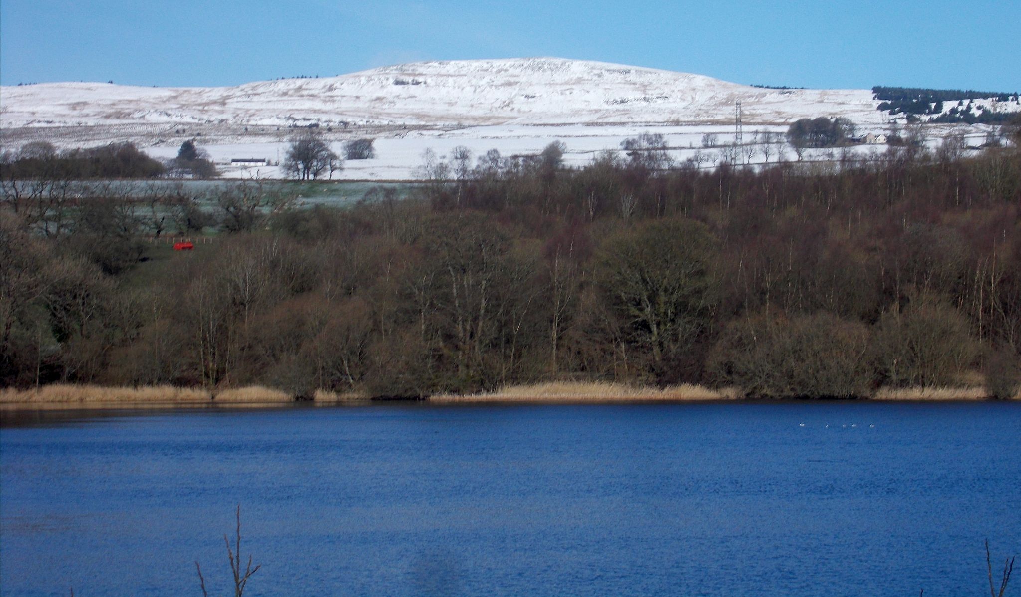 Kilsyth Hills across Banton Loch