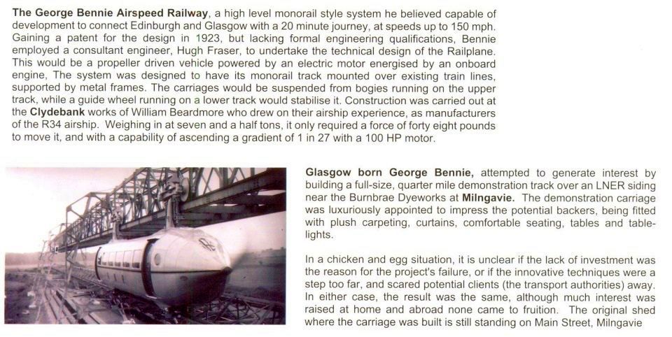 The Bennie Railplane