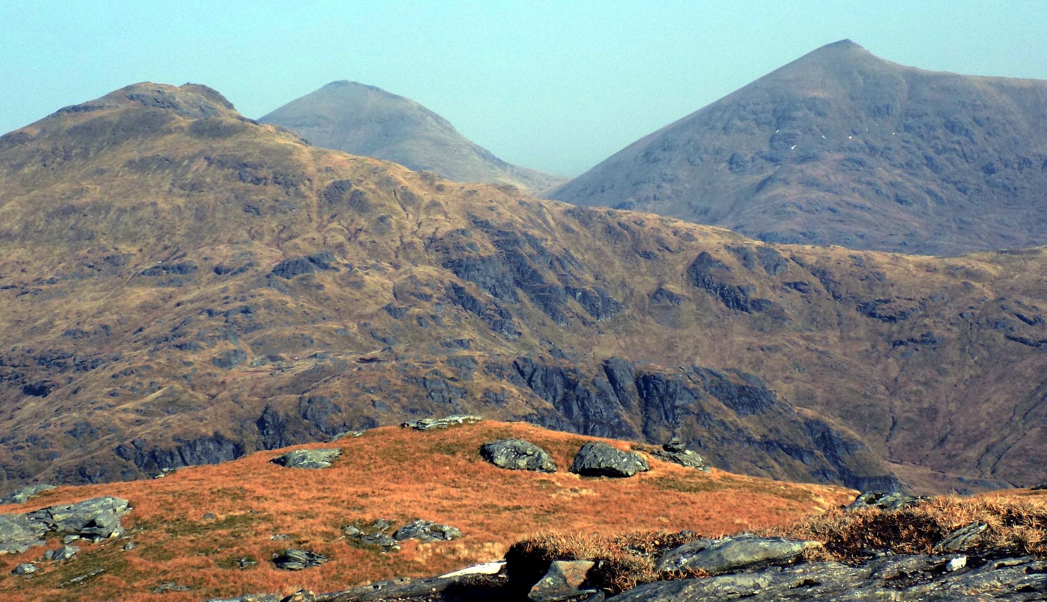 Cruach Ardrain  Ben More and Stob Binnein from Beinn a'Chroin