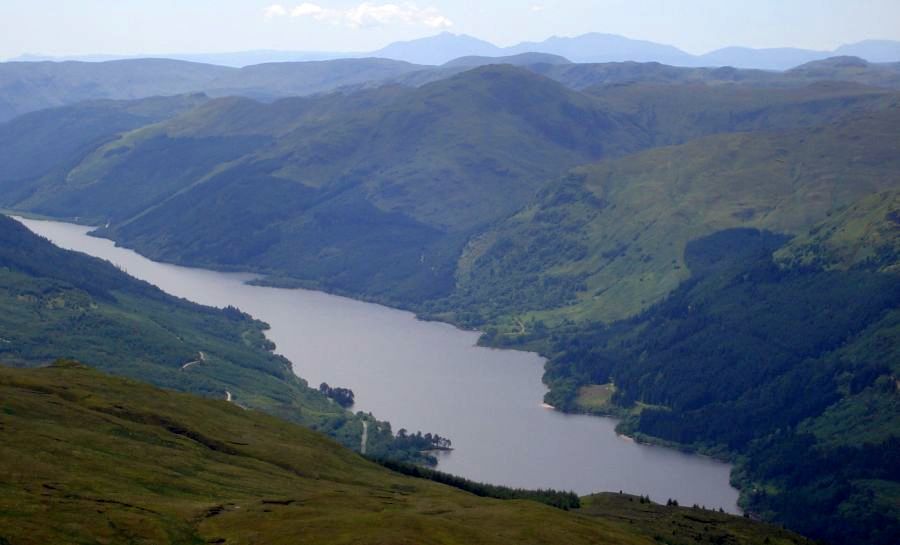 Beinn Mhor above Loch Eck from Beinn Bheula