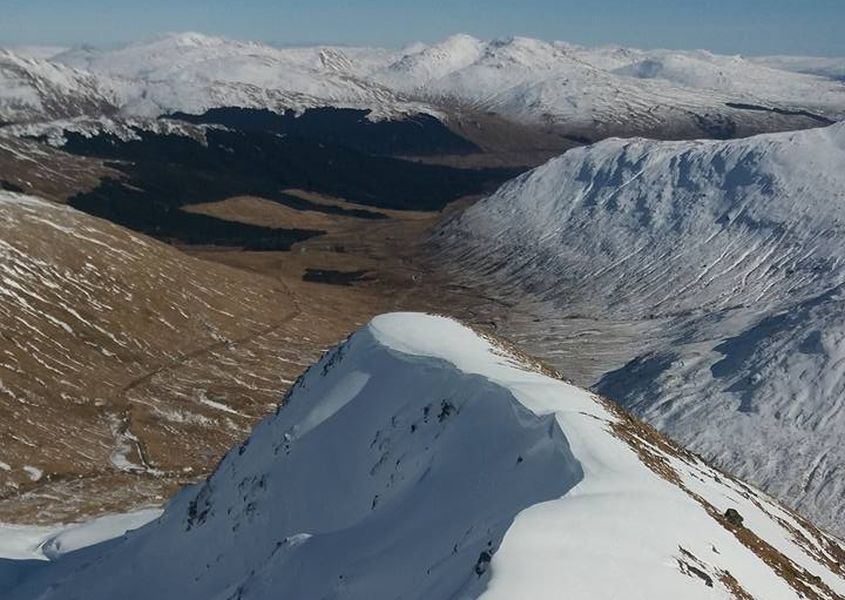 Beinn Chaorach, Cam Chreag and Ben Challum from Ben Lui