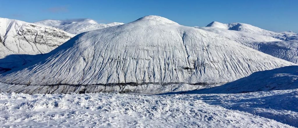 Beinn Odhar in winter from Beinn Bhreac-liath