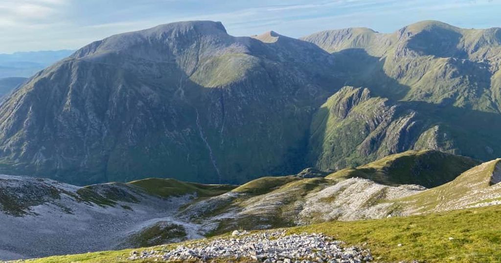 Ben Nevis from Sgurr a Maim in the Mamores