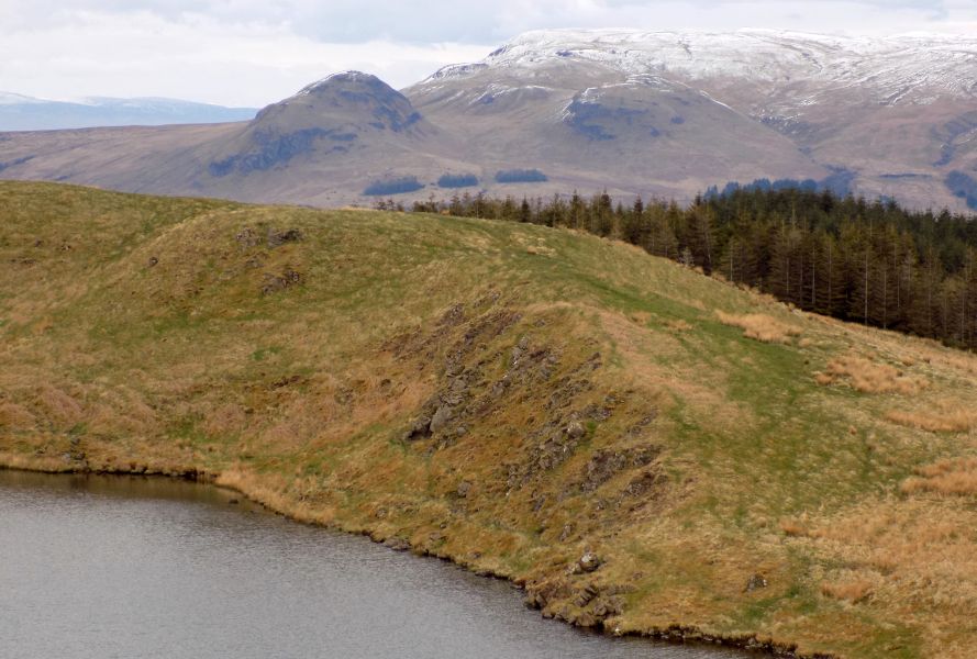 Dumgoyne and the Campsie Fells beyond the Black Loch from Dunellan