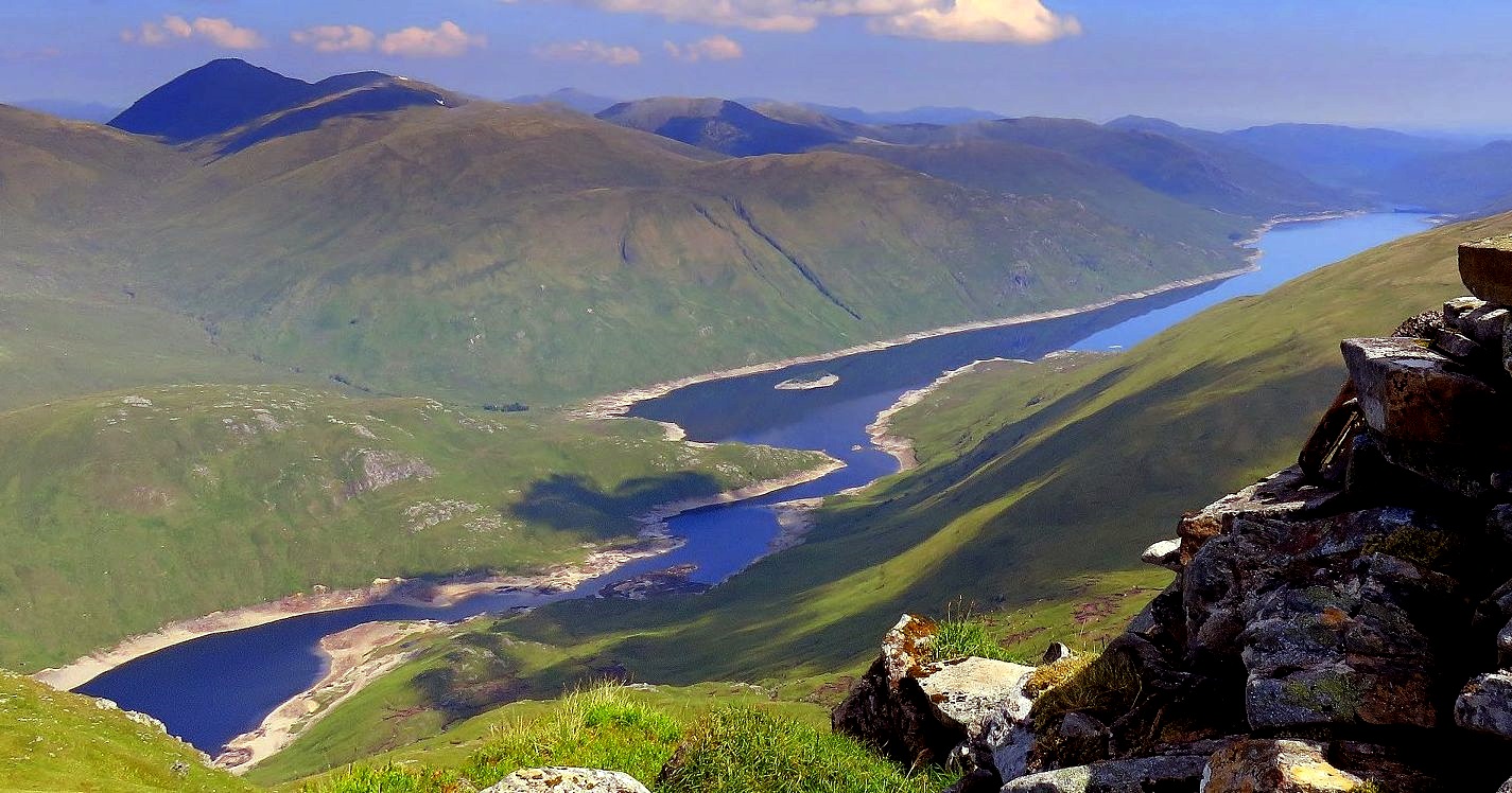 Sgurr na Laipaich from Beinn Fhionnnlaidh above Loch Mullardoch