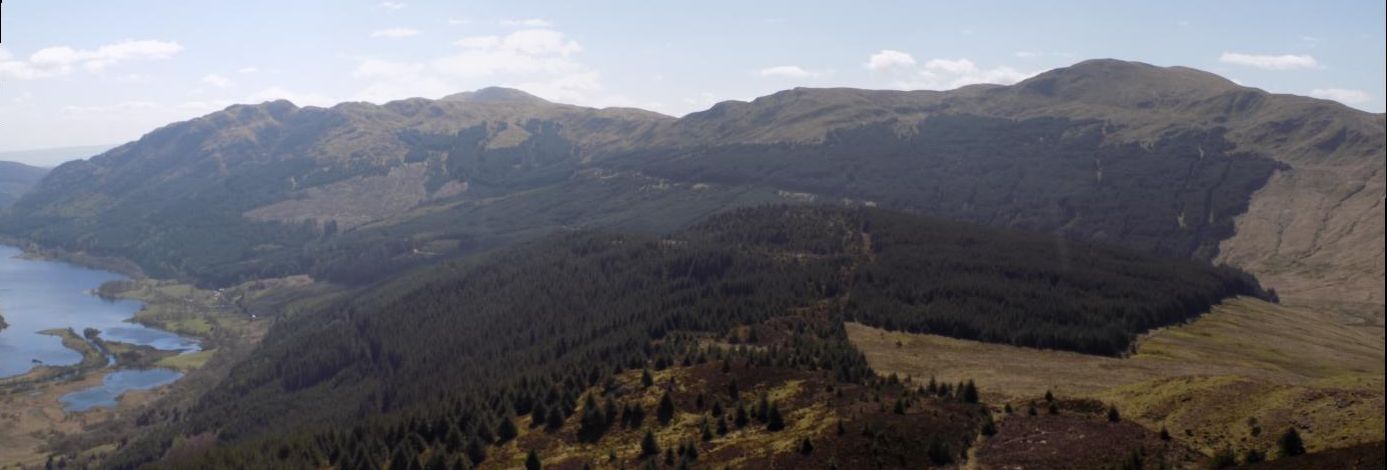 Ridge from Ben Ledi to Ben Vane from Beinn an t-Sithein