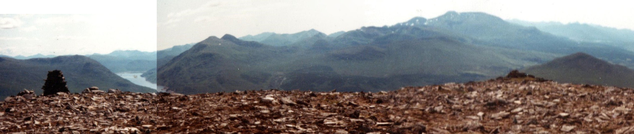 Stob a Choire Mheadhoin and Stob Coire Easain above Loch Treig in the Highlands of Scotland