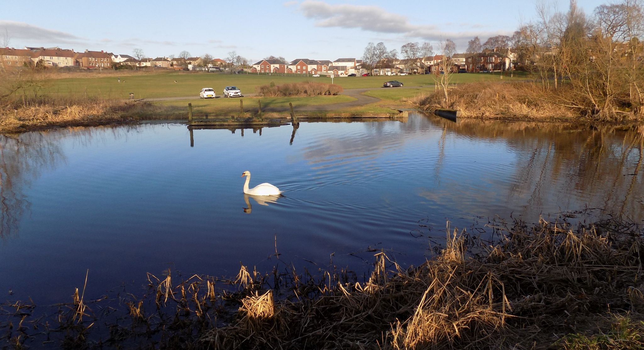 Monkland Canal on outskirts of Coatbridge