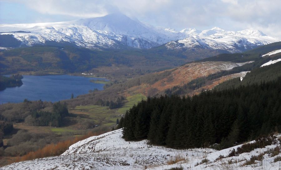 Loch Ard and Ben Lomond from Craigmore