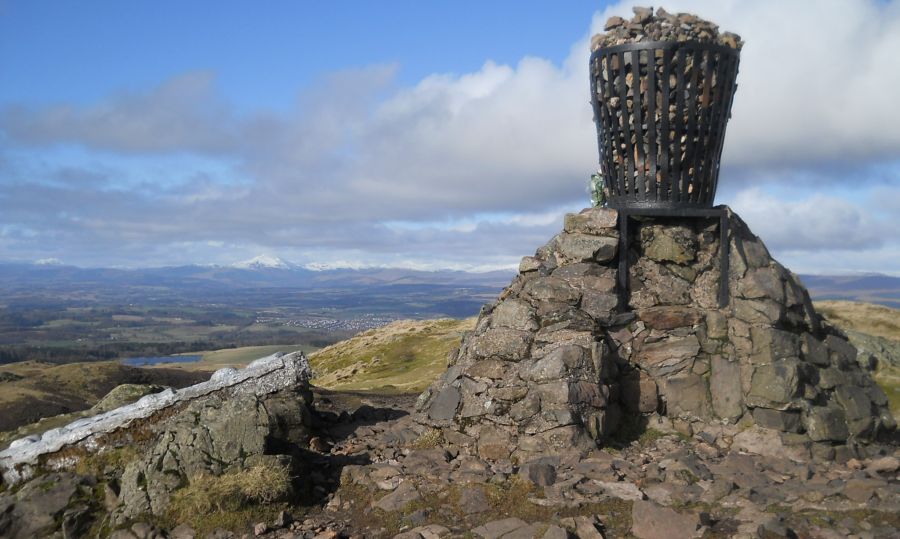 Cairn and Beacon on Dumyat