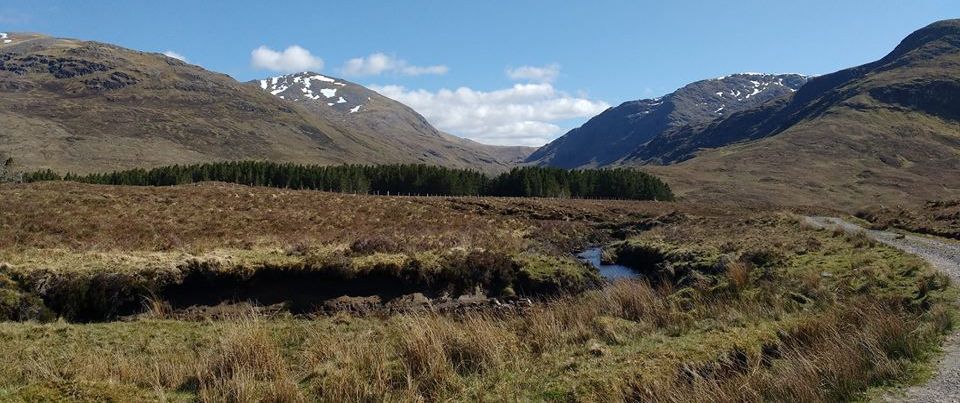 Approach to The Fannichs in the North West Highlands of Scotland