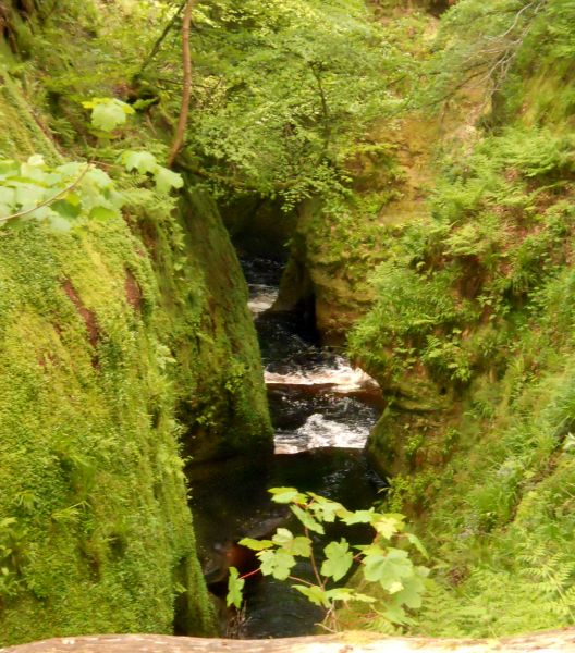 Gorge of Carnoch Burn in Finnich Glen