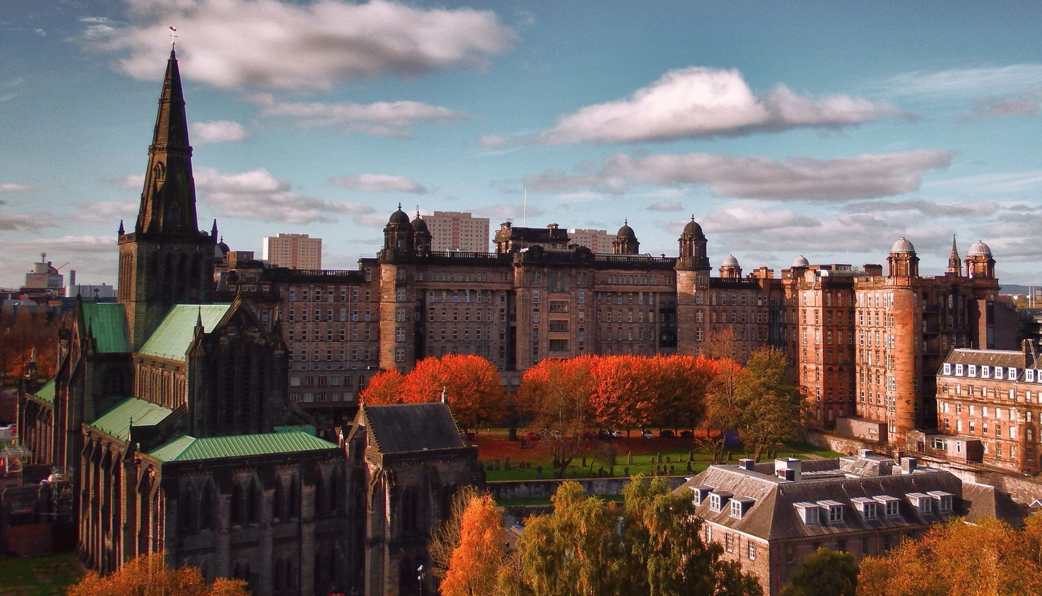 The Cathedral and Royal Infirmary from Necropolis