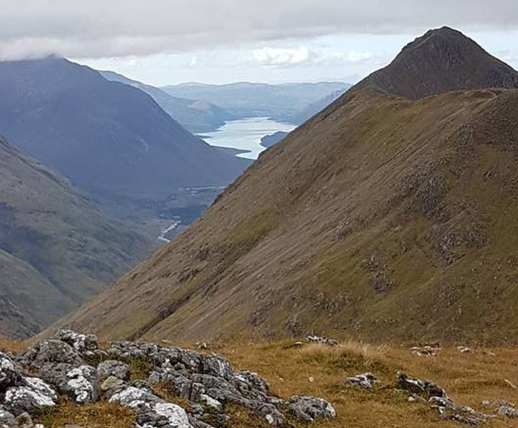 Stob Dubh on Buachaille Etive Beag ( The Little Shepherd ) in Glencoe in the Highlands of Scotland