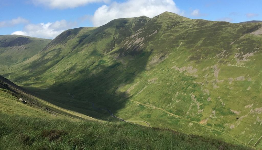 Saddle Yoke ( return route ) on ascent of Hart Fell