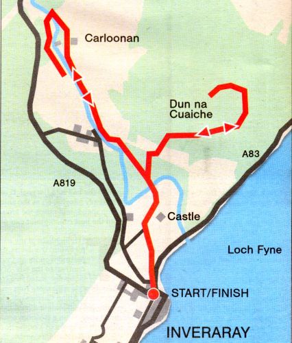 Map for Dun na Cuaiche