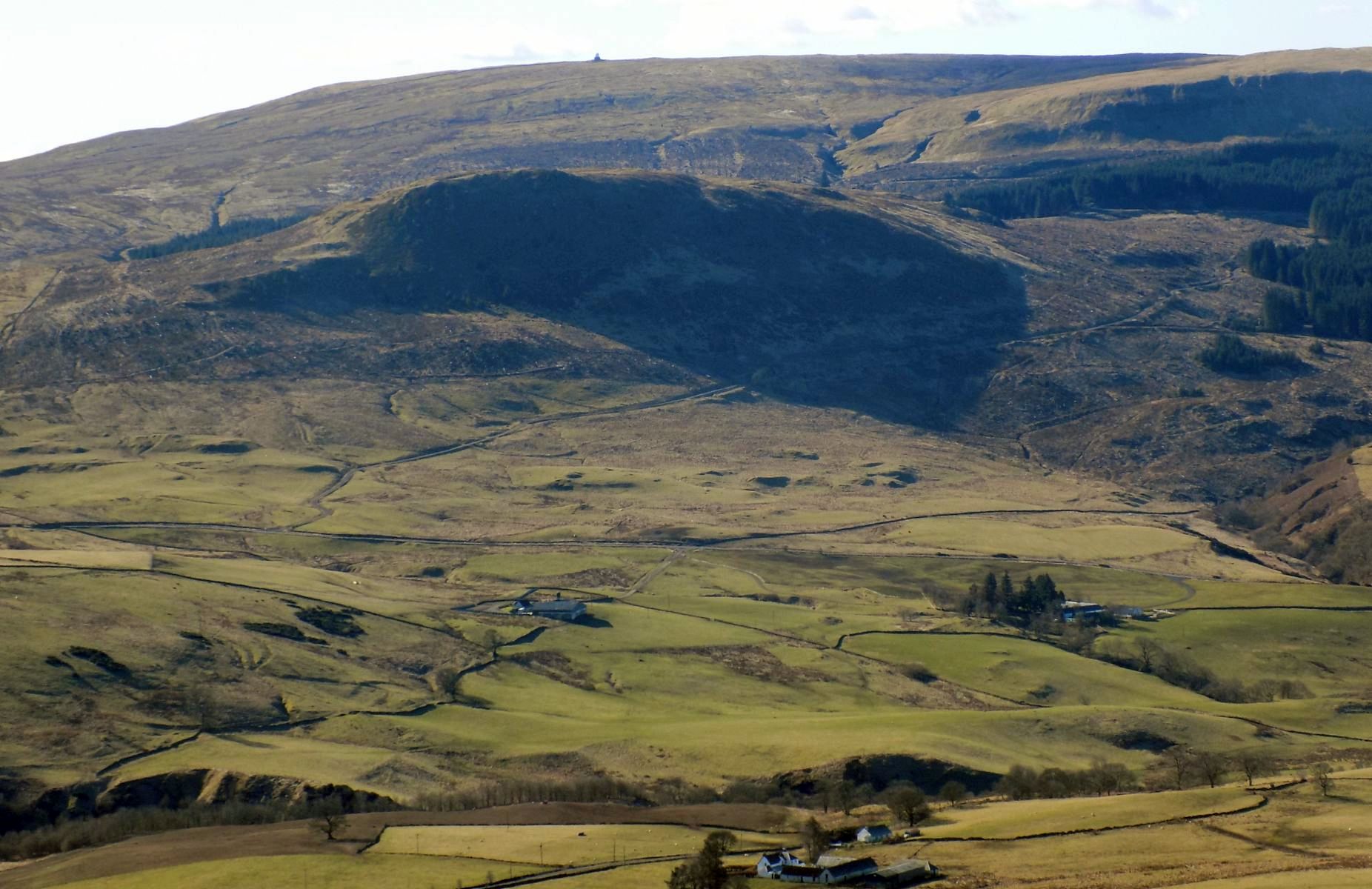 Dungoil  in the Campsie Fells from the Fintry Hills