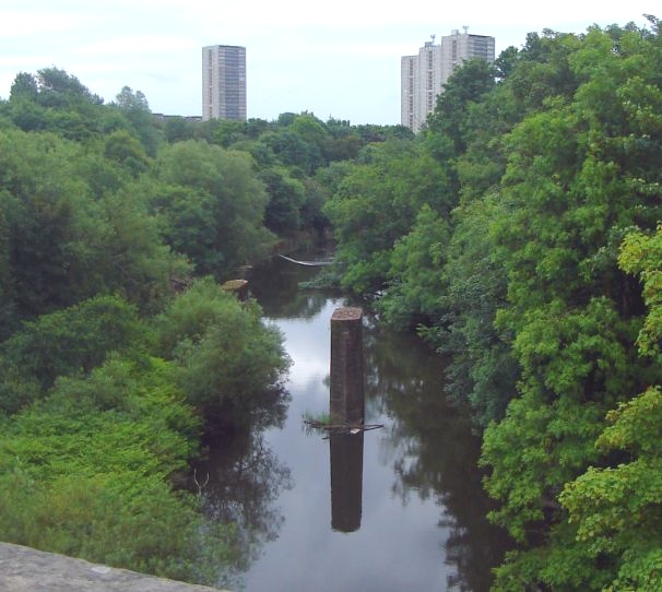 River Kelvin from Towpath on Forth & Clyde Canal