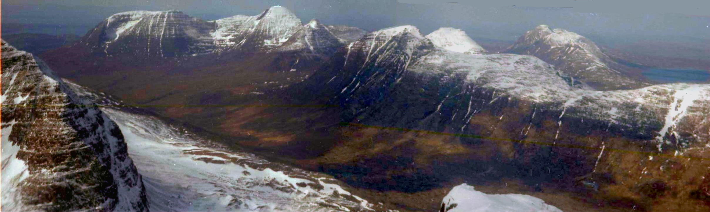 Beinn Alligin and Beinn Dearg from Liathach