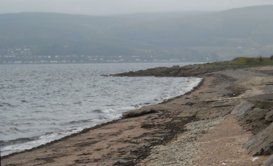 Beach on the Ayrshire Coastal Path from Inverkip to Wemyss Bay