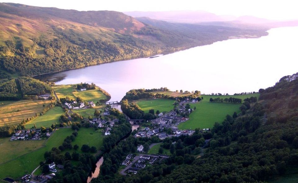 Village of Kinloch Rannoch on Loch Rannoch