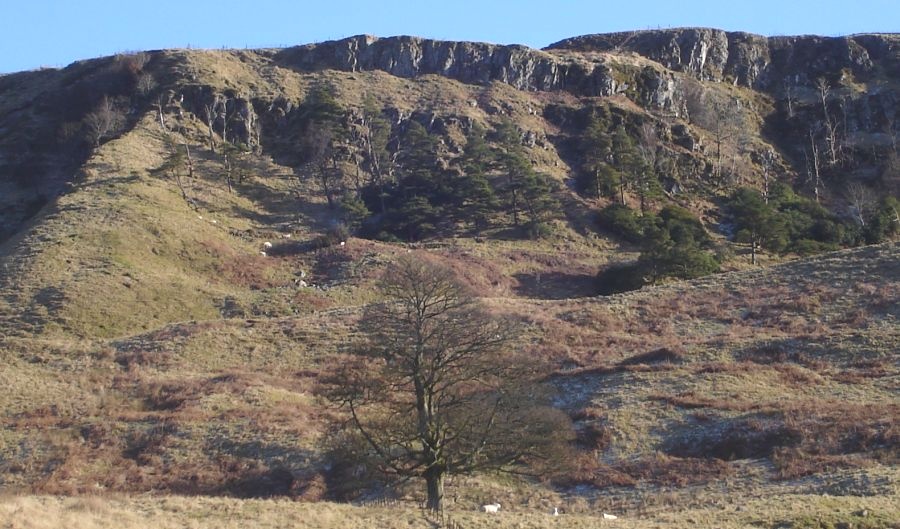 Lang Craigs on descent route