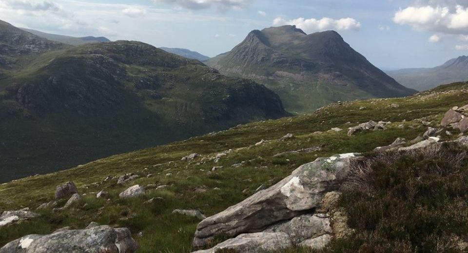 Slioch from Beinn Tarsuinn in the NW Highlands of Scotland