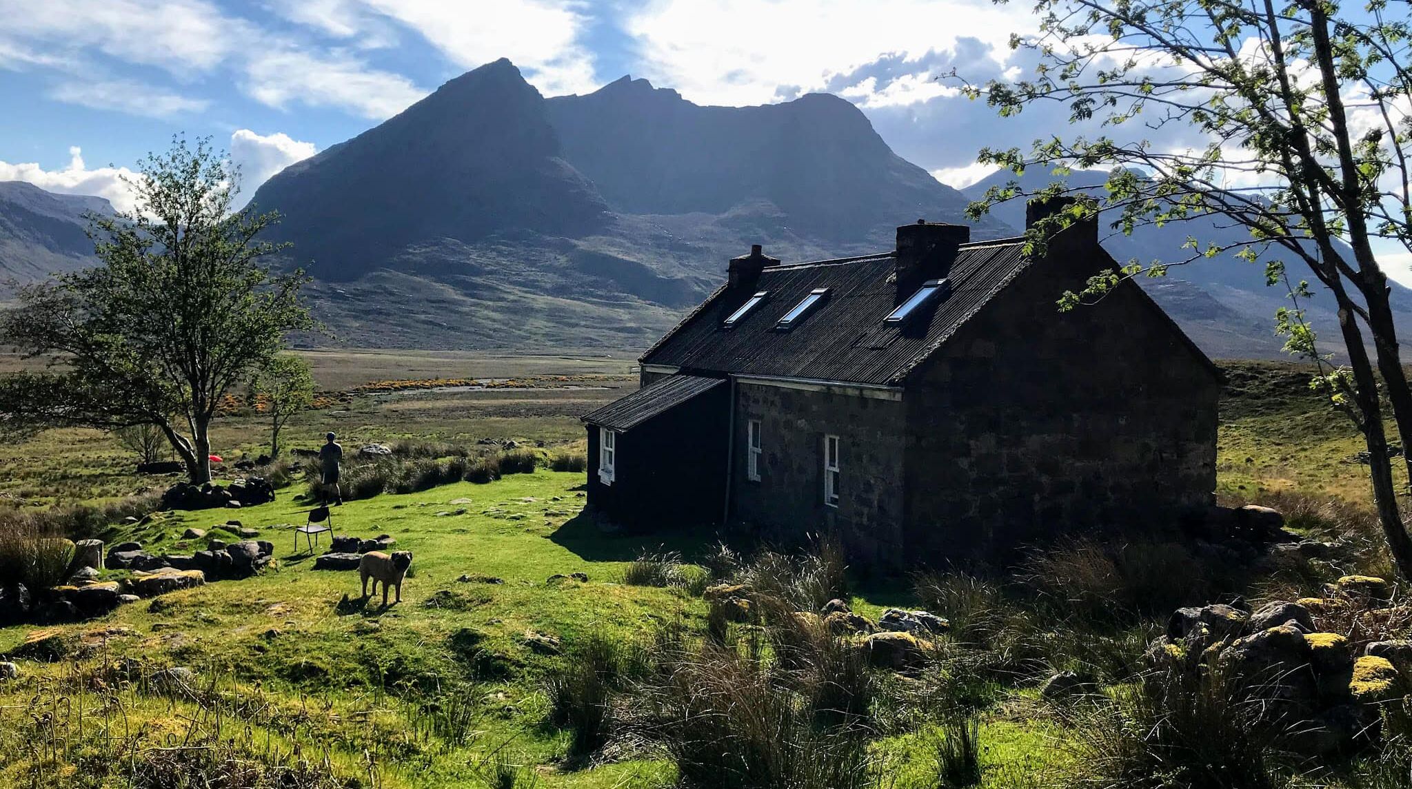 Beinn Dearg Mor from Sheneval Bothy