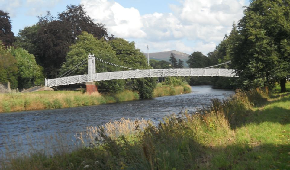 Footbridge over the River Tweed at Peebles